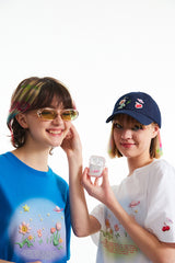 チェリープラネットポイントTシャツ／CHERRY PLANT POINT T-SHIRT [BLUE]