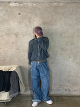 Puckering jeans (2color)