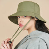 Waterproof String Bucket Hat Khaki
