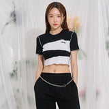 アンフッテッドショートスリーブクロップ / TOP(9284) Unfooted Short Sleeve Crop
