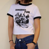 デンジャラスファンクロップTシャツ (ホワイト)