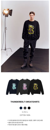 サンダーボルトスウェットシャツ/THUNDERBOLT SWEATSHIRTS [BLACK]