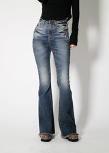 ラフブーツカットデニムパンツ / no.3005 Rough Bootcut Denim Pants (2color)