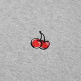 スモールチェリーサイドポケットフーディー／SMALL CHERRY SIDE POCKET HOODIE [MELANGE GRAY]