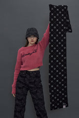 ARGYLE MUFFLER / BLACK (4614353485942)