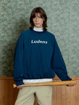 Nylon Raglan Crewneck_Indigo Blue