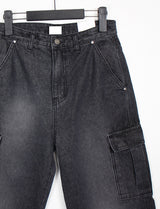 セニティーカーゴパンツ / no.5184 Senity Cargo Pants - Black denim