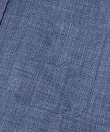 デニムツイルテクスチャーシャツ/Denim Twill Texture Shirt S120 Light Indigo