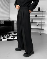 ナッピングピンタックワイドスラックス / CH Napping Pintuck Wide Slacks (2 colors)