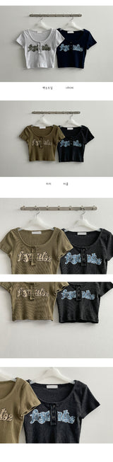 パンタスナップ半袖クロップドTシャツ / Pantasnap Short Sleeve Cropped T-Shirt