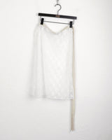 Hisa Lace Layered Midi Wrap Skirt