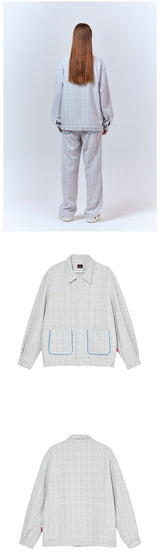 リバティーツイードジャケット/LIBERTY TWEED JACKET [BLUE]