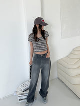 エディションクロップTシャツ/Edison Crop T-shirt (3color)