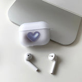 ブルー - ハートポップ! AirPods ケース_マット