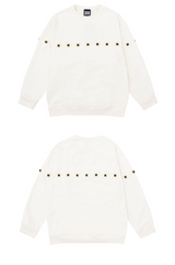 Single Line Stud Sweatshirt Black