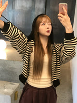 Camila stripe zip up