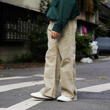 ヴィンテージストレートデニムパンツ (KHAKI)