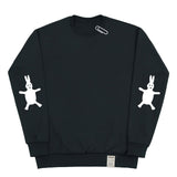 [UNISEX] Elbow White Rabbit Clip Sweatshirt (6654935203958)