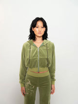 Xヒーヤジェニーベルベットタトゥージップアップフーディー / X Heeyajenny Velvet Tattoo Hoodie Zip-up (4590664581238)