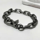 [BLESSEDBULLET]11mm round chain link bracelet_dark silver/silver (6562941960310)