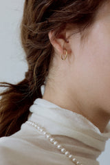 [14K] Slim Hoop Earrings (S)