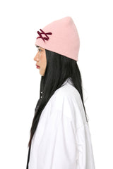MINI RIBBON BEANIE / PINK