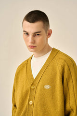 RAGLAN PATTERN BOOKLE CARDIGAN - OLIVE