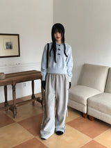 [Sheep fleece] Sento balloon side ribbon juli pants