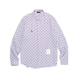 オーバーフィットドットプリントシャツ/OVERFIT DOT PRINT SHIRT-LILAC