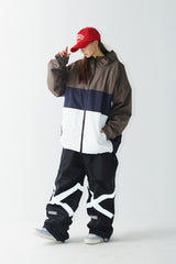 クロスボックスフーデッドジャケット/BSR2223FWJK027 CROSS BOX HOODED JACKET KHAKI WHITE