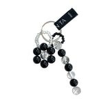 [SET] black flower ring 14 (6697577087094)