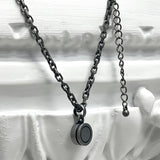 バレットバック ネックレス / Bullet Back Necklace_dark silver