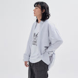 Washed Oxpord Shirt S87 Gray (6622422630518)