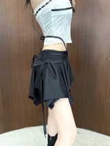 フリーストラップシャーリングミニスカートパンツ / 933. Free strap shirring mini sk-pt (2color)