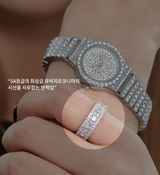AAA DIA Crystal 3-line ring (6582432727158)