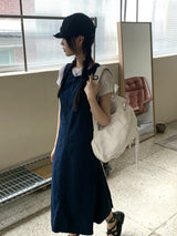 パオンツーポケットストリングキャンバスコットンバックパック / Paon Two-Pocket String Canvas Cotton Backpack