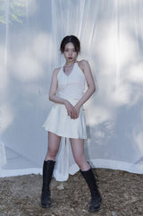 マリリンニットホルター / Marilyn knit halter - white