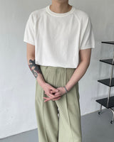 RO ウォッシャブルテンセルラグラン半袖ニット / RO washable tencel raglan short-sleeved knitwear (9 colors)