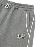 UNI LOGO WAPPEN LINE POINT WIDE PANTS [MELANGE GRAY]