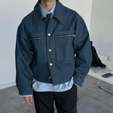 ASCLO Denim Crop Blouson (3color)