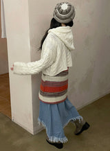 ビンテージジーンズダメージロングスカート / vintage jean damage long skirt
