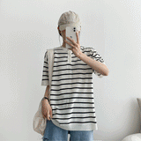 コティヘンリーネックラインモノクロナルニットウェア / Coty Henley neckline monoclonal knitwear