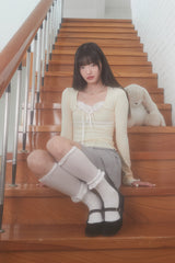 LACE RIBBON TOP (BABY YELLOW)