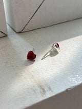 [92.5silver] kitsch heart earrings (2colors)