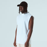 ハーフタートルネックスリーブレスT/HALF-TURTLE NECK SLEEVLESS T-WHITE