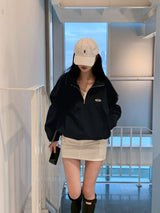 [BELLIDE MADE] スポーティーハーフジップアップナイロントレーナー