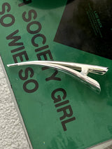 デュアシルバーメタルヘアクリップヘッドピンセット/Dewar silver metal hair clip hair pins