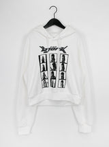 フォトクロップフードTシャツ/Photo Crop Hooded T-shirt (2color)