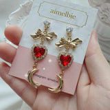 ムーンウィッチイヤリング / Moon Witch Earring- Red