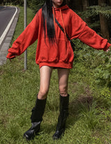 (UNISEX) ラムス起毛フード